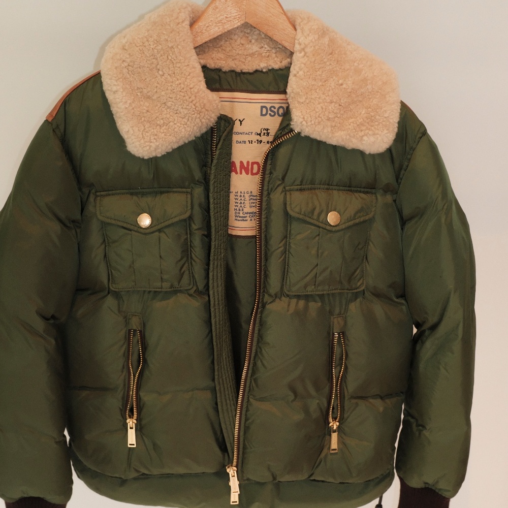 Jacket- D Squared 2- Green puffer- Size 44